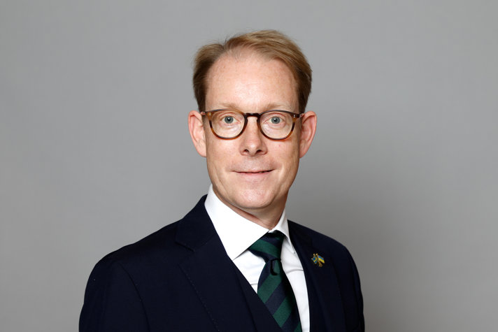 Utrikesminister Tobias Billström. Bild tagen i oktober 2022.