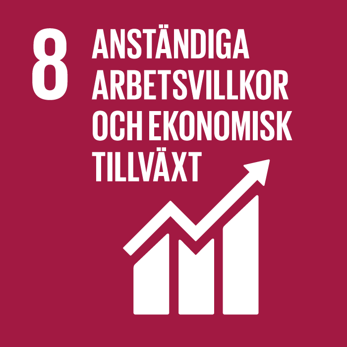 Mörkröd bakgrund vit text, en tillväxtkurva ovanpå ett stapeldiagram Mörkröd bakgrund vit text, en tillväxtkurva ovanpå ett stapeldiagram