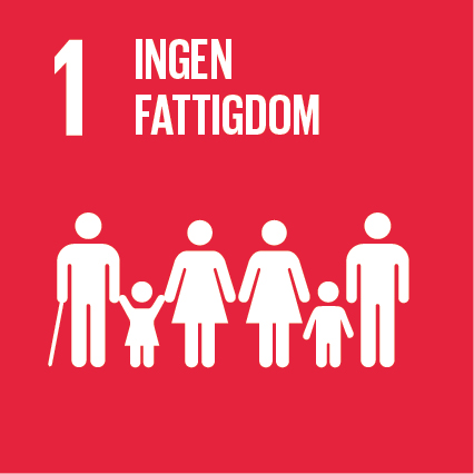 Röd bakgrund vit text, vuxna och barn som står tillsammans Röd bakgrund vit text, vuxna och barn som står tillsammans