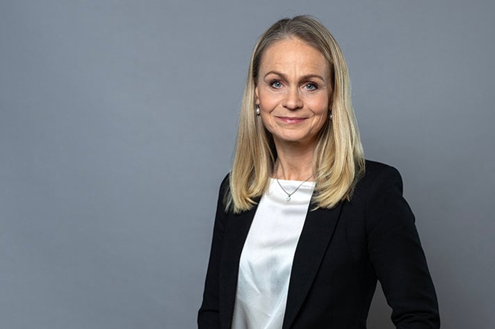 Porträttfoto på statssekreterare Charlotte Kugelberg