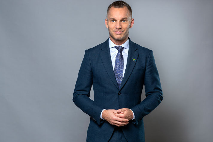 Erik Slottner, civilminister