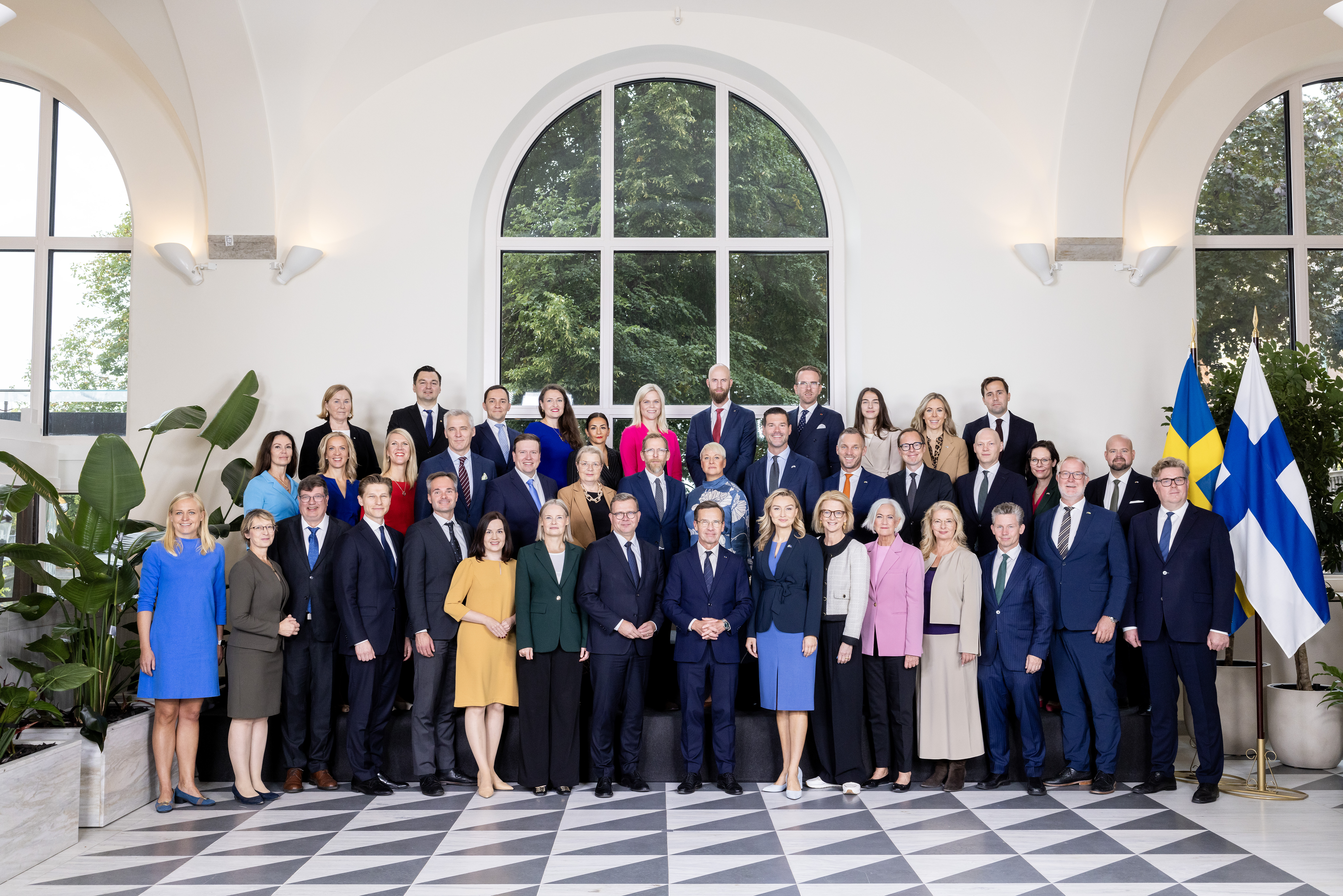 Sveriges regering och Finlands regering i Rosenbad