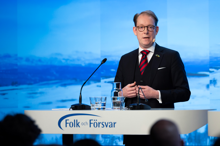 Utrikesminister Tobias Billström talade om Sveriges kommande Natomedlemskap som den största förändringen av svensk säkerhetspolitik på över tvåhundra år. 