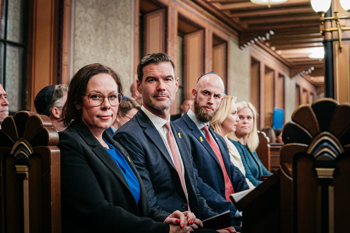 Flera statsråd deltog vid minnesceremonin.