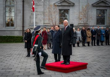 Välkomstceremoni Rideau Hall, statsbesök till Kanada 18-20 november 2025