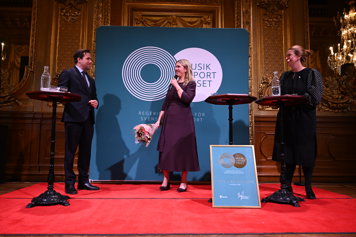 Christina Nilsson och Benjamin Dousa på Musikexportpriset.